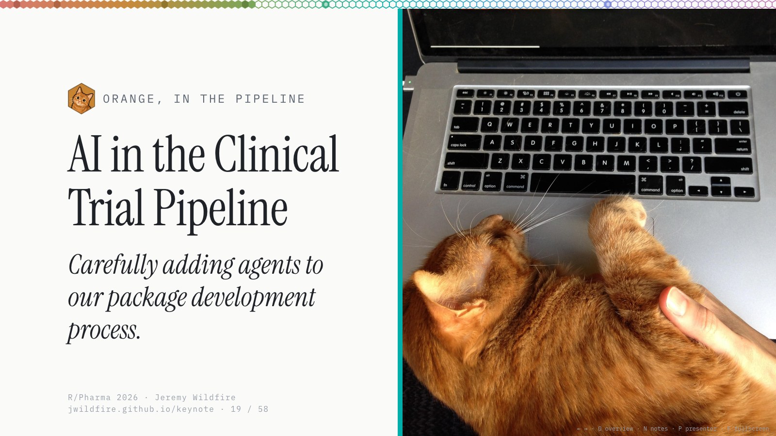 AI in the Clinical Trial Pipeline: carefully adding agents to our package development process.